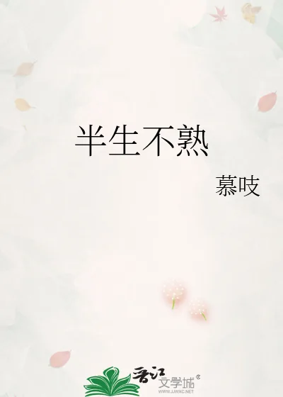 《半生不熟》小说封面